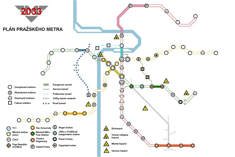 Метро 2033 карта метрополитена