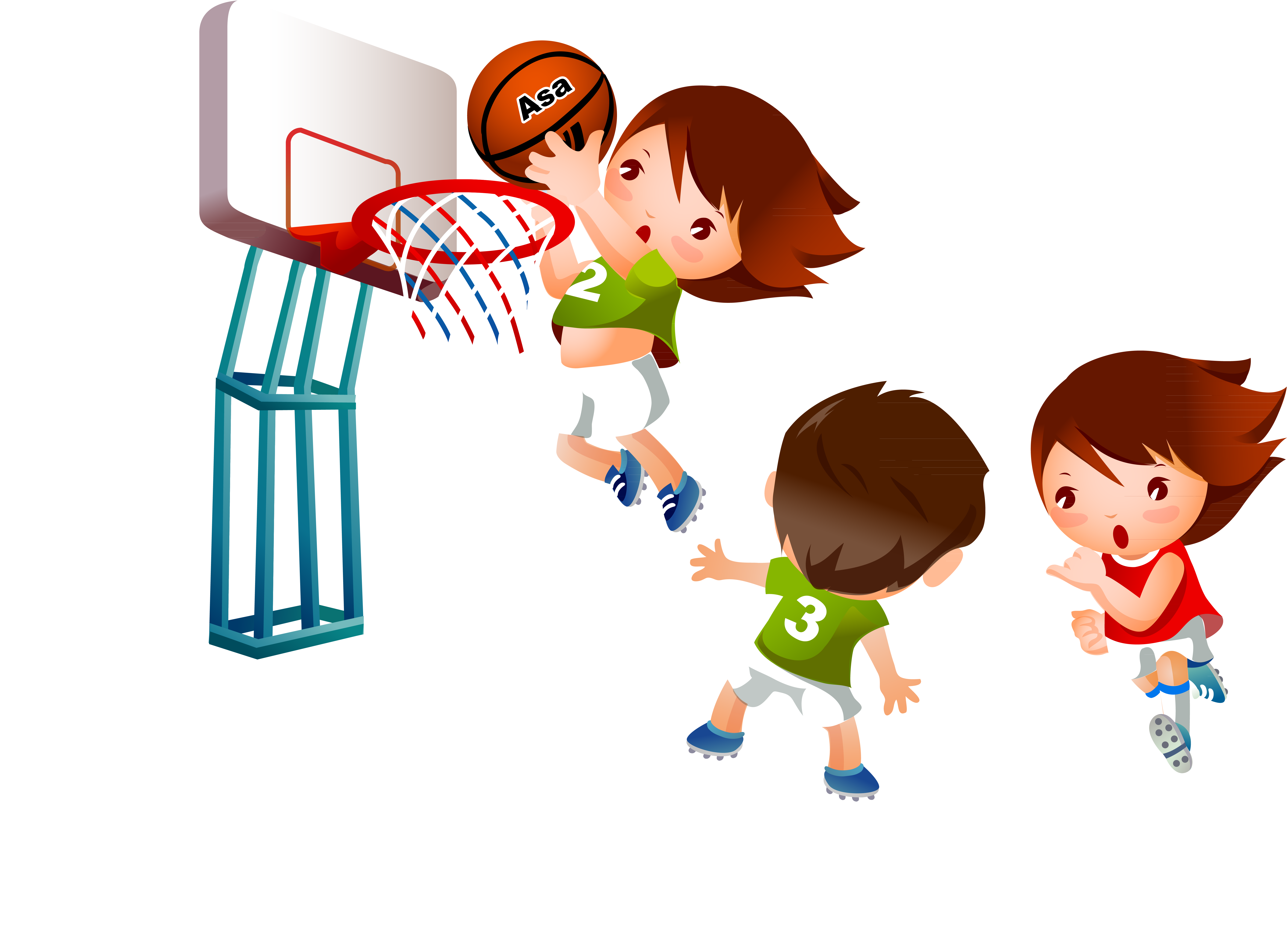 Gambar Bocah Laki Laki Bermain Basket, Ilustrasi Karakter Olahraga Kebugaran, Kebugaran Anak ...
